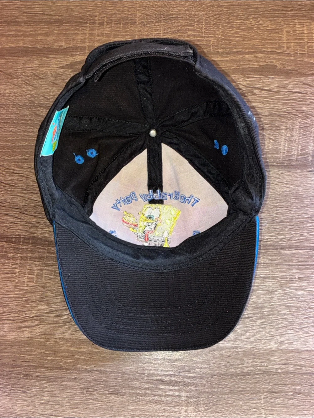 Pre owned Nickelodeon Spongebob Squarepants Black Boys Hat Size 4-7 Krabby 2003